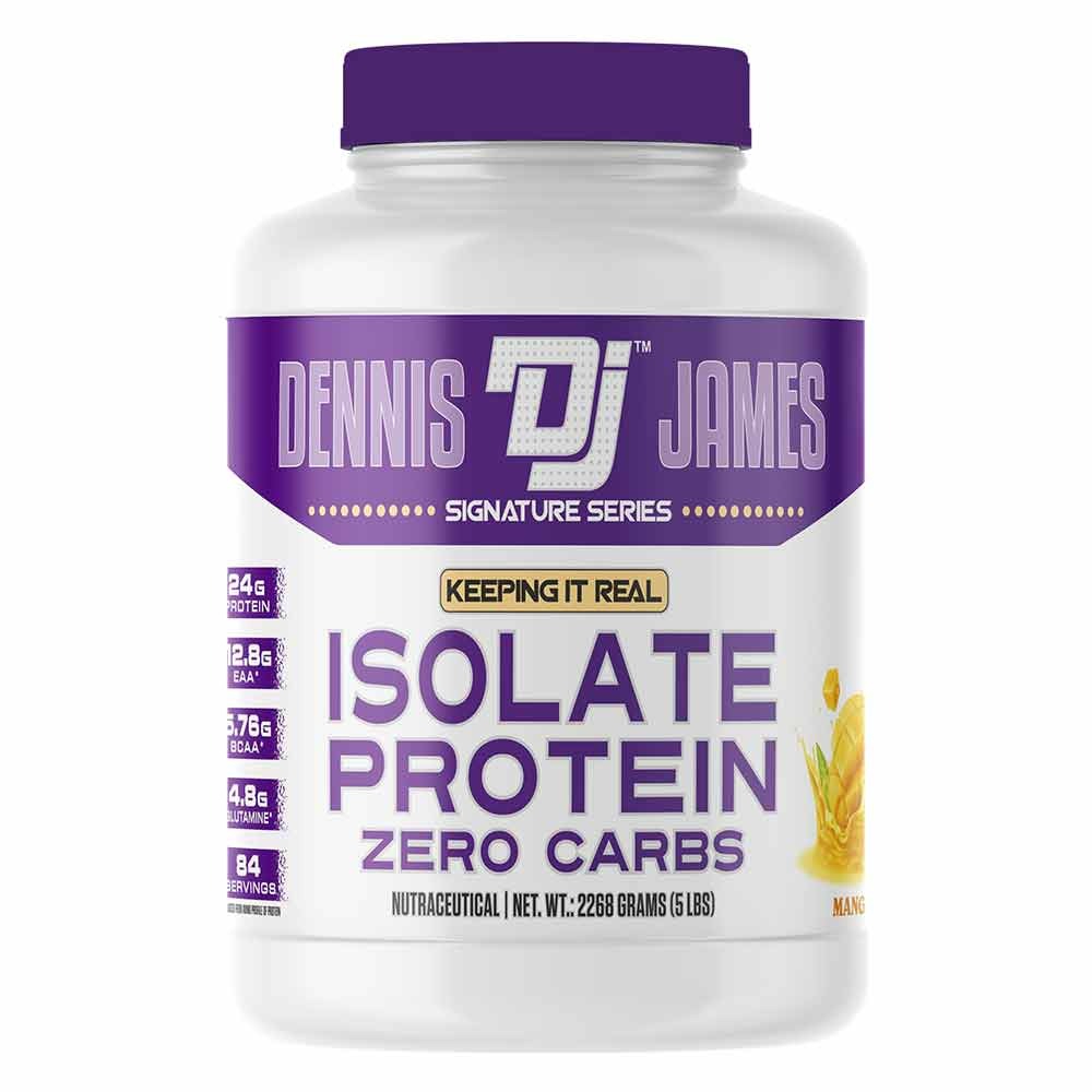 DENNIS JAMES ISOLATE PROTEIN ZERO CARB 5LBS MANGO