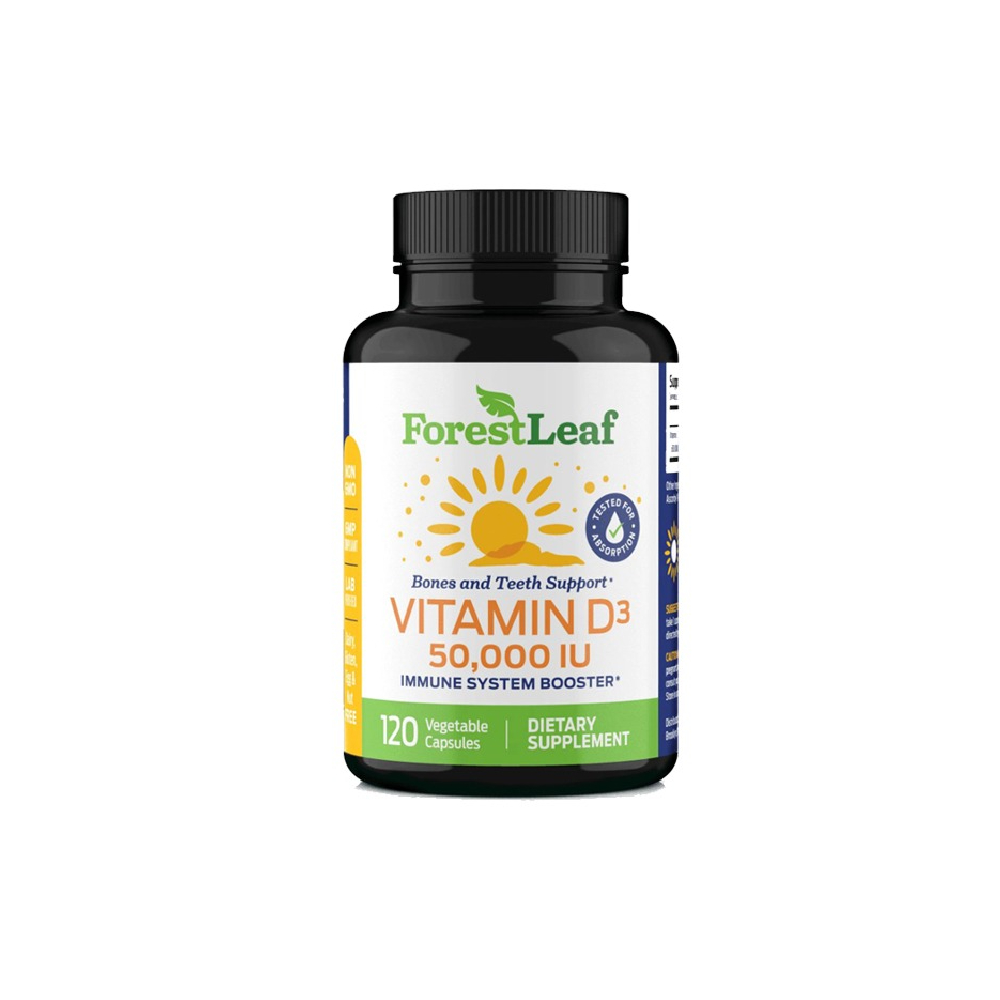 FOREST LEAF VITAMIN D3 50000IU 120 CAPSULES