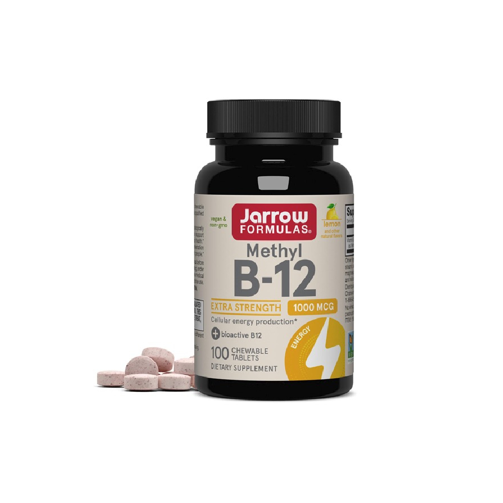 JARROW FORMULAS METHYL B 12 1000MCG 100 CHEWABLE LEMON TABLETS