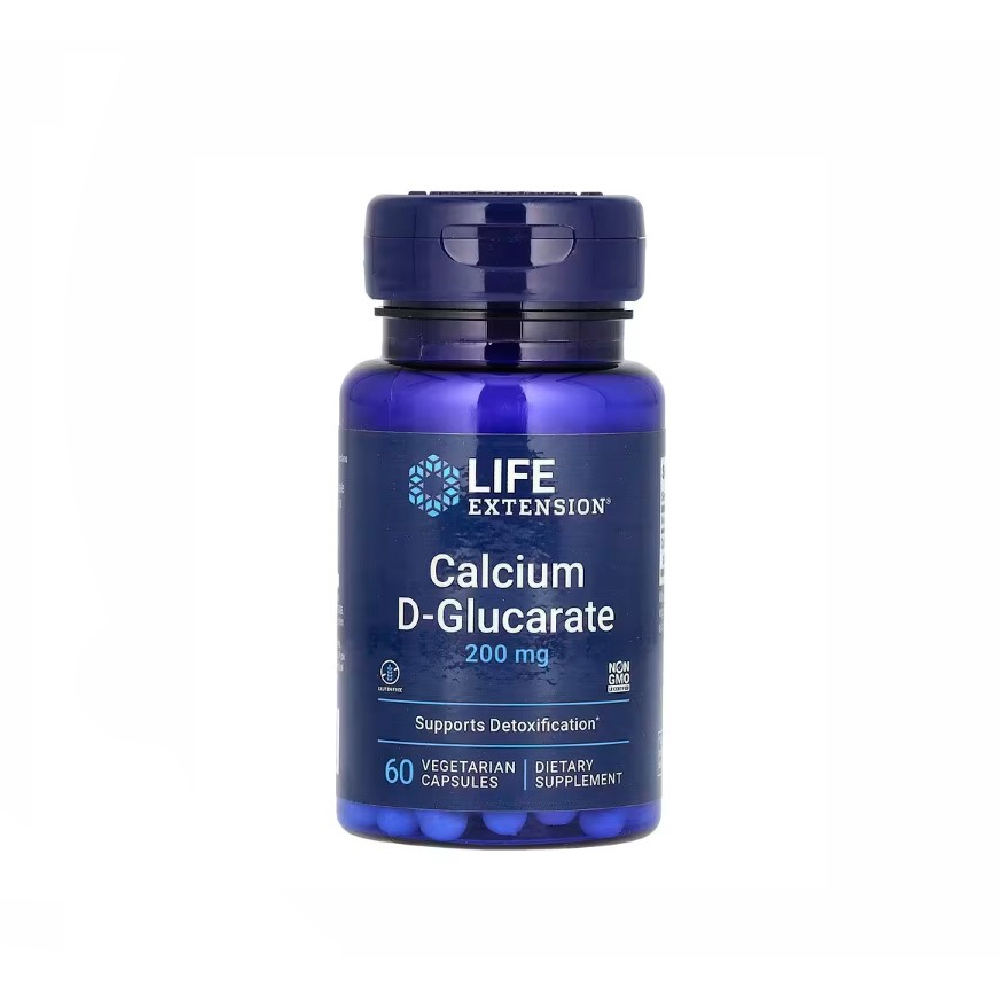 LIFE EXTENSION CALCIUM D GLUCARATE 200MG 60 CAPSULES