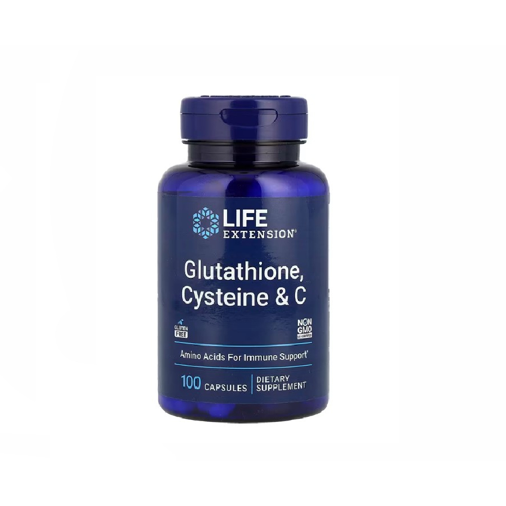 LIFE EXTENSION GLUTATHIONE,CYSTEINE & C 100 CAPSULES