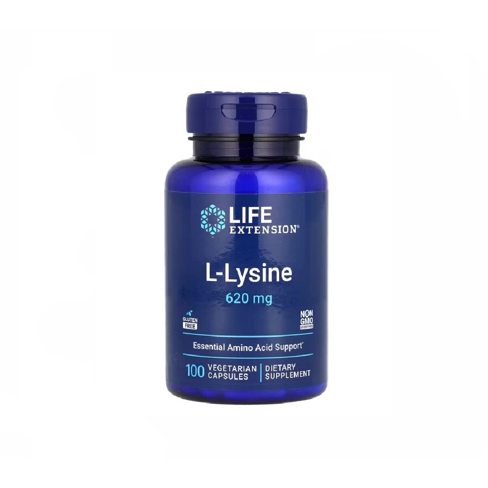 LIFE EXTENSION L LYSINE 620MG 100 CAPSULES