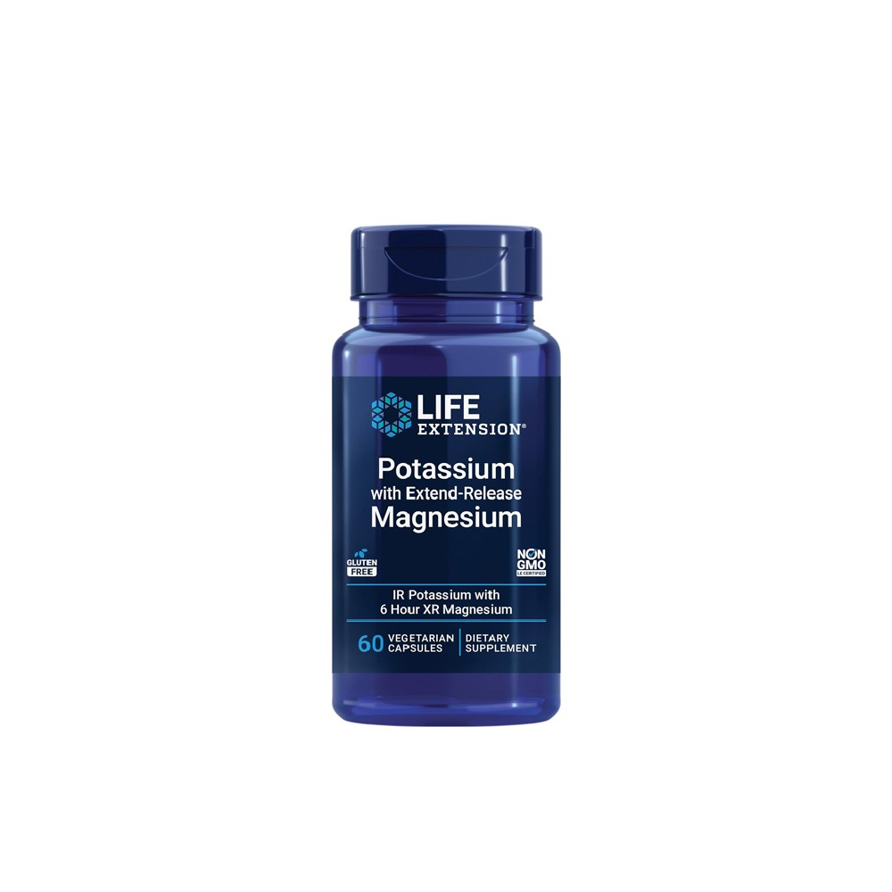 LIFE EXTENSION POTASSIUM MAGNESIUM 60 CAPSULES