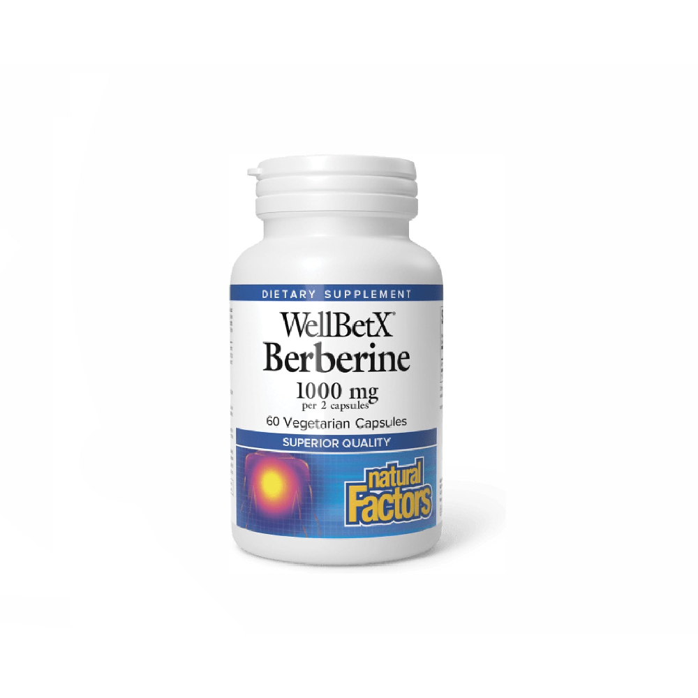 NATURAL FACTORS BERBERINE 500MG 60 CAPSULES