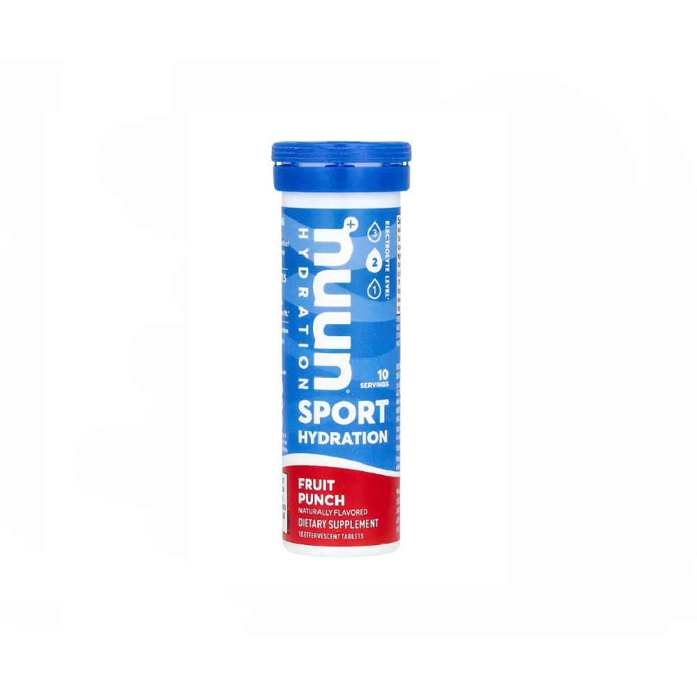 NUUN SPORT HYDRATION EFFERVESCENT ELECTROLYTE DRINK FRUIT PUNCH 10 TABLETS
