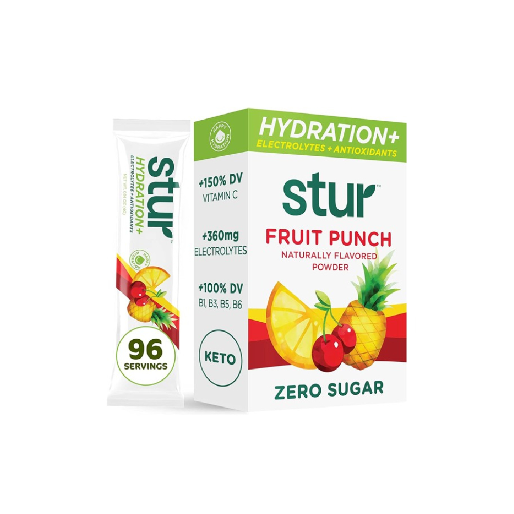 STUR HYDRATION + FRUIT PUNCH FLAVOREF 8 STICKS