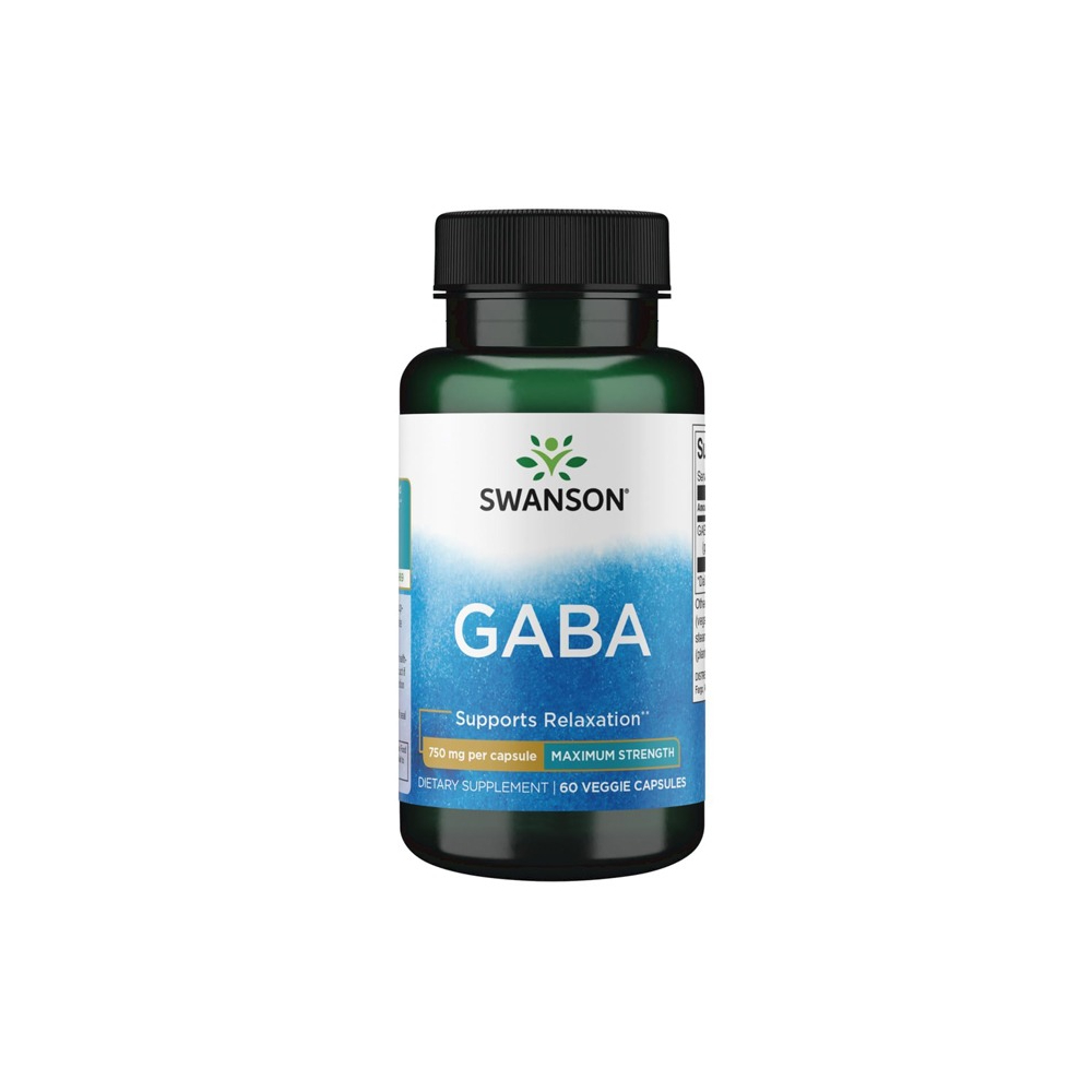 SWANSON GABA 750MG 60 CAPSULES