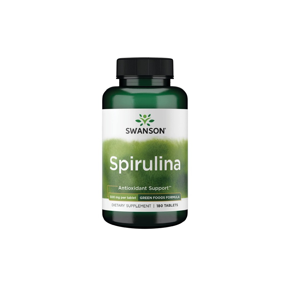 SWANSON SPIRULINA 500MG 180 TABLETS