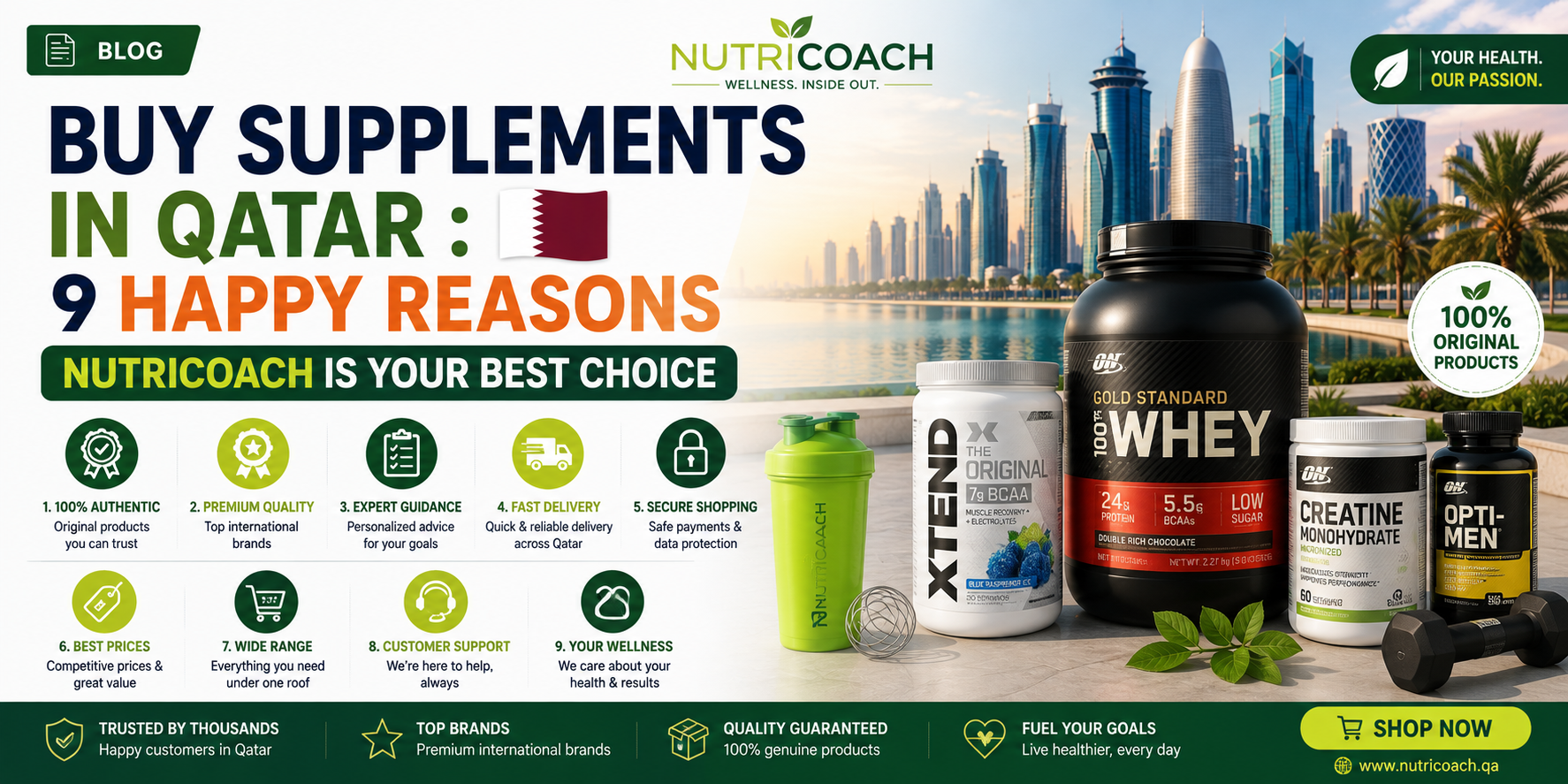 Buy Supplements in Qatar 9 Happy Reasons Nutricoach Is Your Best Choice